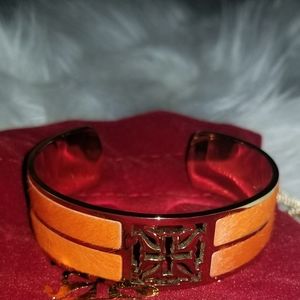 New faux fur rustic cuff bracelet